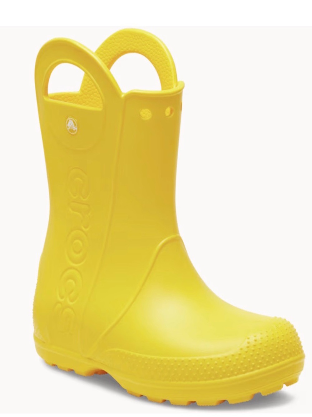 CROCS Kids' Yellow Pull-On Rain Boots